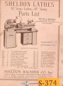 Sheldon-Sheldon XL Series, 10\" Swing Lathes, Parts Manual-10\" Swing-XL Series-XL-56-01